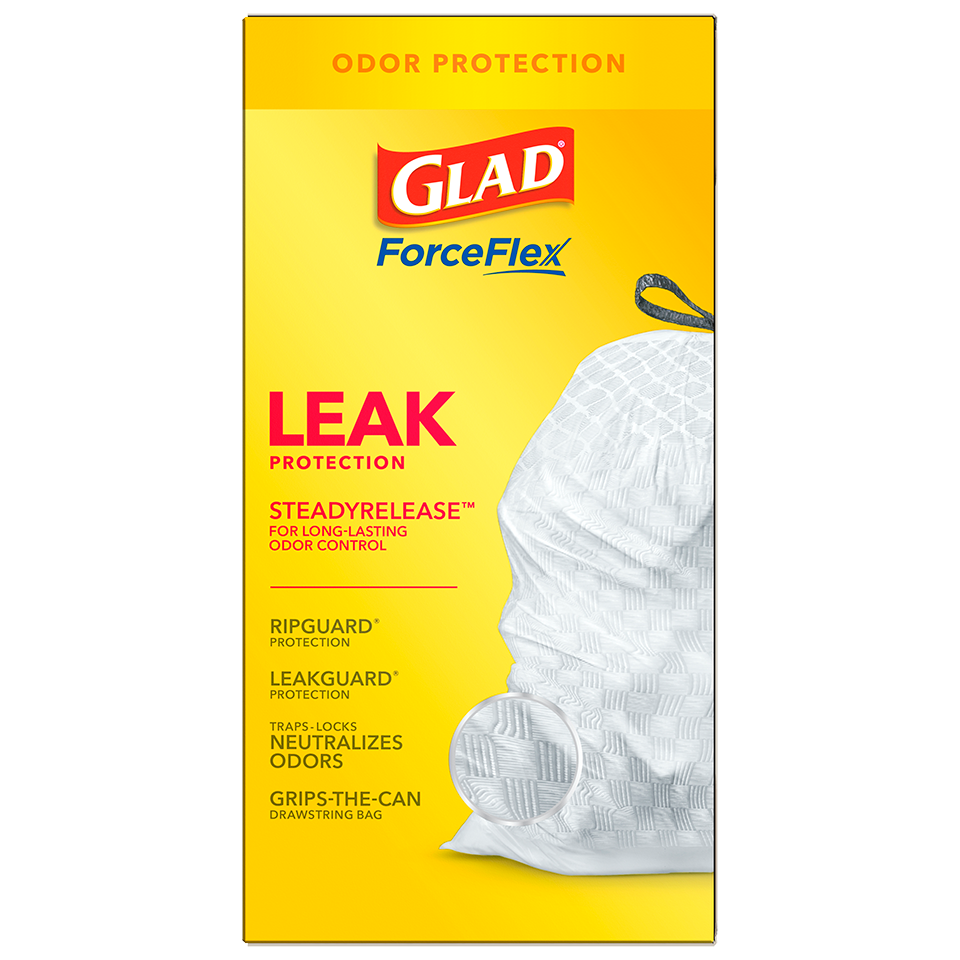 ForceFlex Tall Kitchen Drawstring Trash Bags - Gain Original
